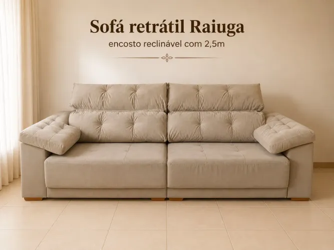 Sofá 3 lugares Raiuga