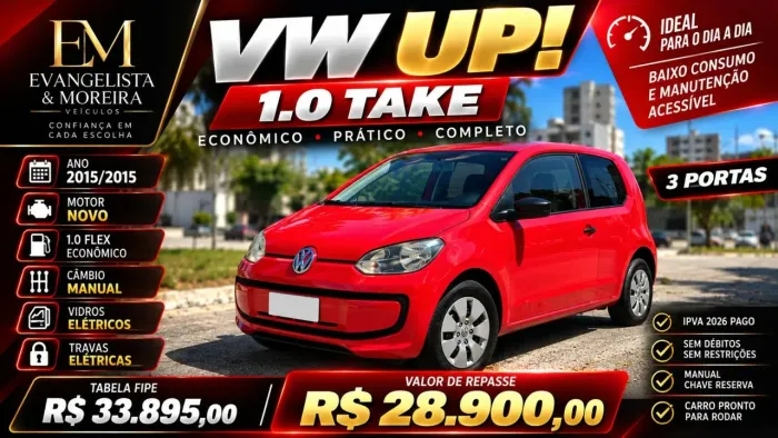 Volkswagen Up! Take 1.0 T. Flex 12V 3P 2015