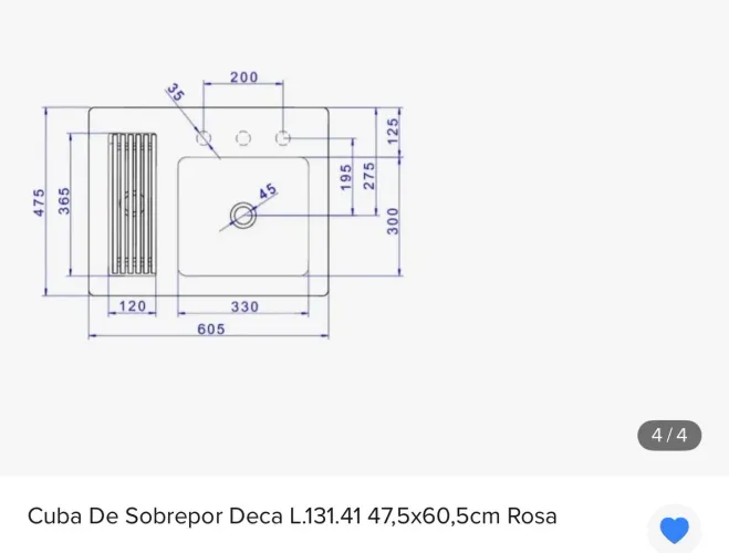 CUBA SOB RET 605X475MM-ROSE MILLENNIAL