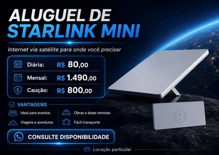 ALUGUEL DE STAR LINK MINI