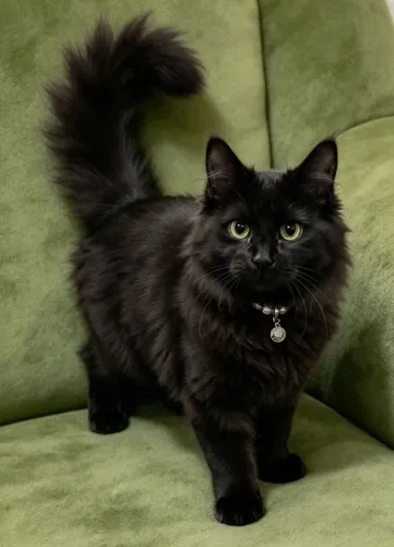 Gato mix de angorá com 5 meses