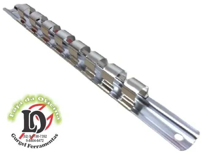 Suporte Trilho ( pente) 8 Posições P/ Soquete 1/2 - King Tony-KT8740908