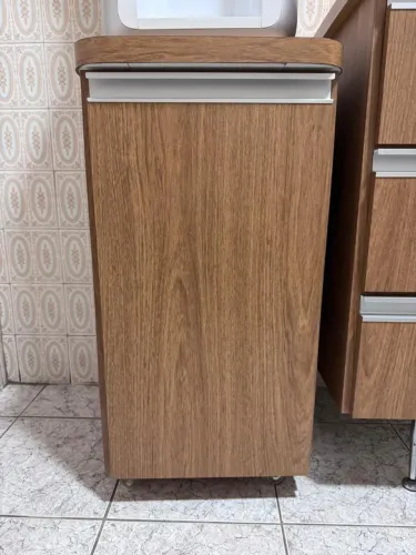 Armário Balcão Cozinha com Rodinhas - 1 Porta - Retirar SBCampo