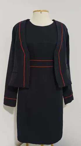 Conjunto Vestido e Blazer Preto - Tam M