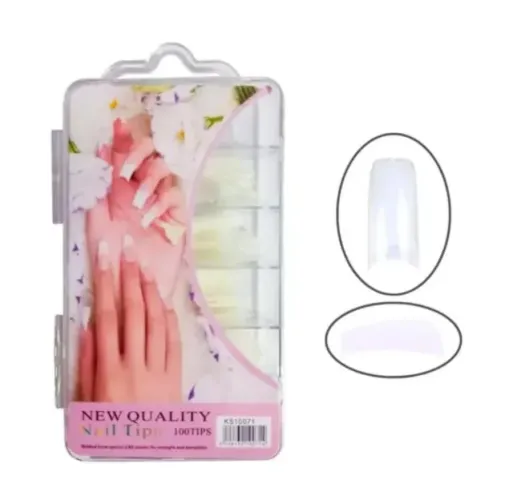 Tips Unhas Postiças Sorriso Leitosa | 100 Unidades - Nova