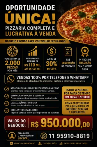Pizzaria à venda