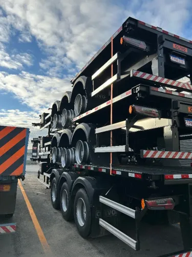 Carretas Porta Container Olivo 