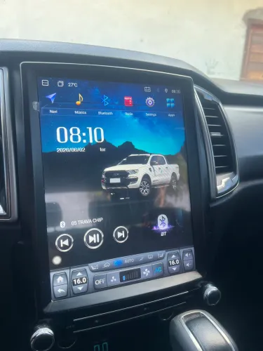 Central multimídia Tesla Ford Ranger 