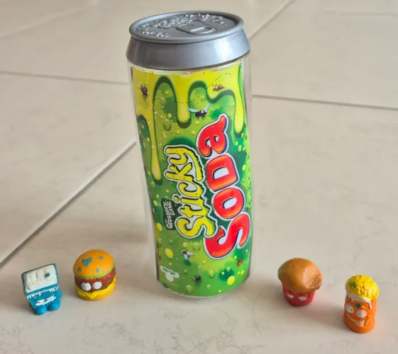 The Grossery Gang Sticky Soda - lata com os 4 personagens