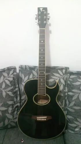Violão Eagle Eletroacústico Preto +  Acessórios ? Afinador sem funcionar