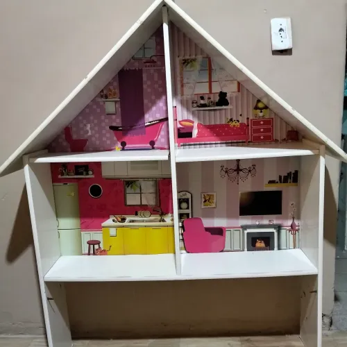 Cabeceira Cama Infantil Casinha - Menina Montessoriana
