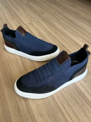 Tênis casual REISE KNIT Azul