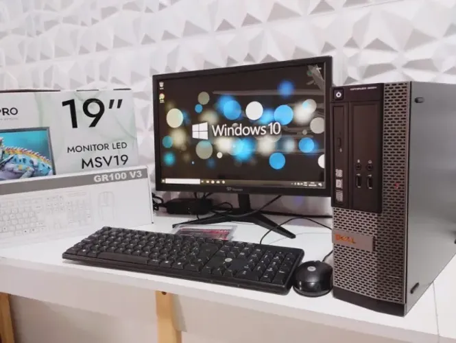 Pc Dell Completo, SSD Novo, Monitor Novo, Kit Mouse + Teclado Novos, PC excelente
