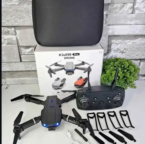 Drone Dobrável de Entrada Completo Com Câmera e Hélices Reservas