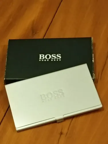 Porta cartões alumínio Hugo Boss