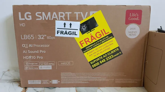 TV 32" Na Caixa + Antena digital