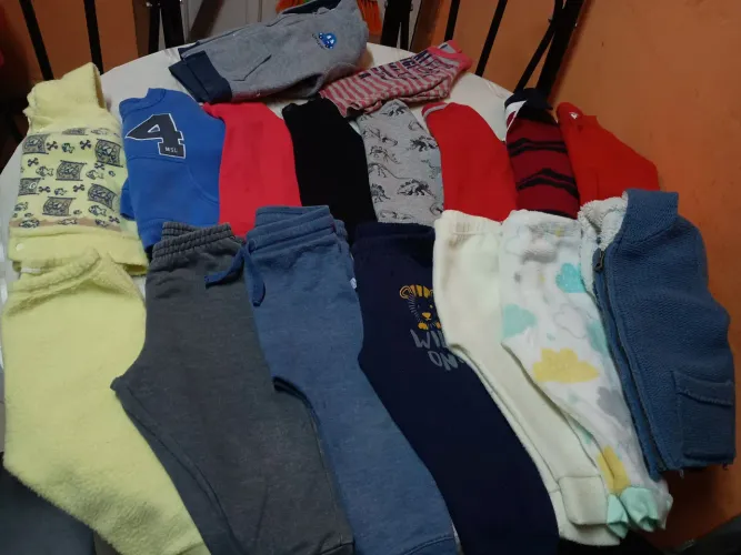 Lotinho de inverno de bebê menino M,G 17 peças 