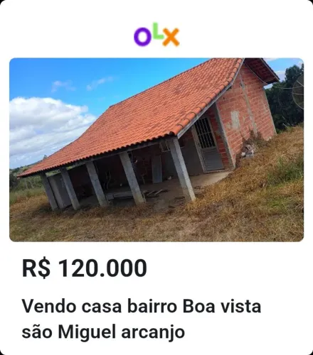 Vendo casa no bairro Boa VISTA são Miguel arcanjo sp