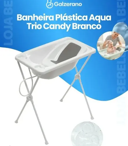 Banheira com suporte + Cadeira de alimentação 