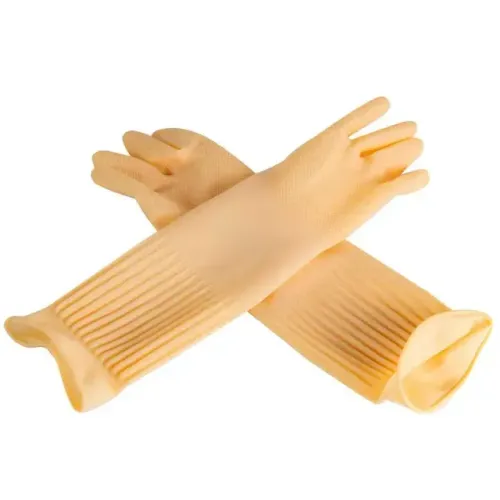 LUVA MULTIUSO PLUS LISA LATEX NATURAL 38CM - TAM G (9) PR  MEDIX CA 52.077