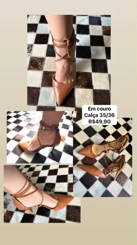 Sapato em couro legítimo