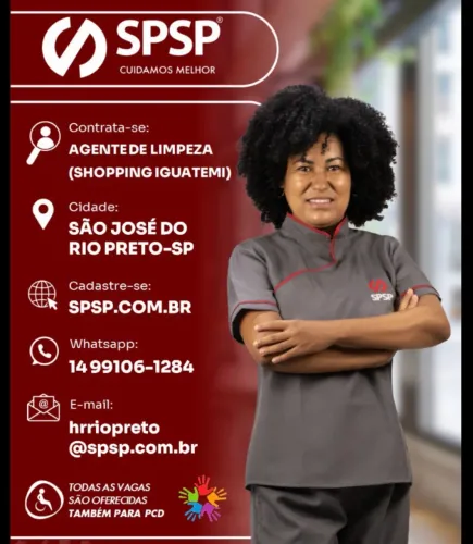 Vaga agente de limpeza