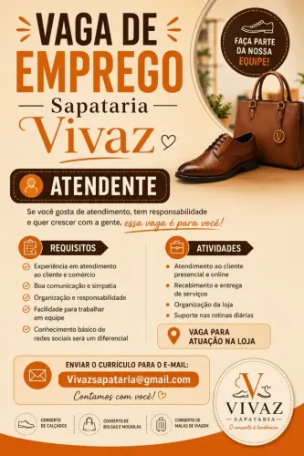 Vaga de atendente 