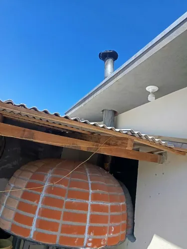 Forno a lenha e a gás