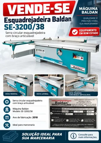 Esquadrejadeira Baldan 