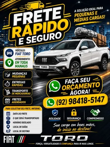 Frete rápido e seguro