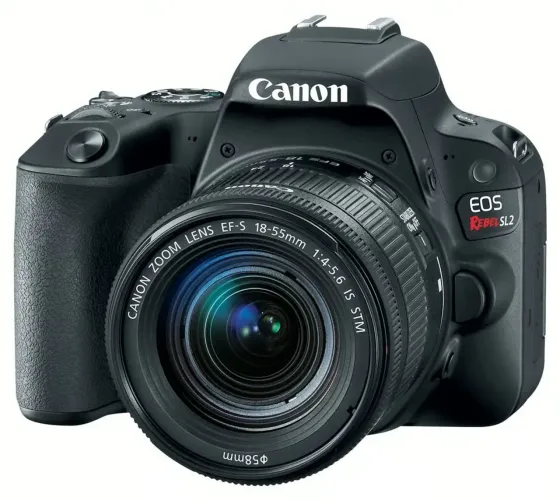 Canon Rebel SL2 + CASE + LENTES 18-55mm e 35mm + LED + MIC SHOTGUN
