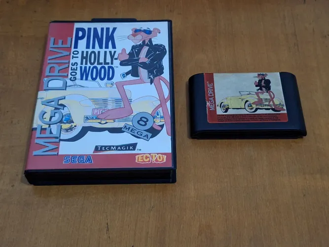 Pantera cor de rosa mega drive original tectoy