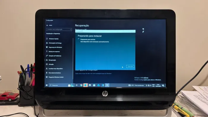 Computador All-in-One HP | 8GB RAM | 500GB | Windows 10 Instalado