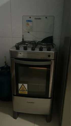 Fogão inox acendimento automático 