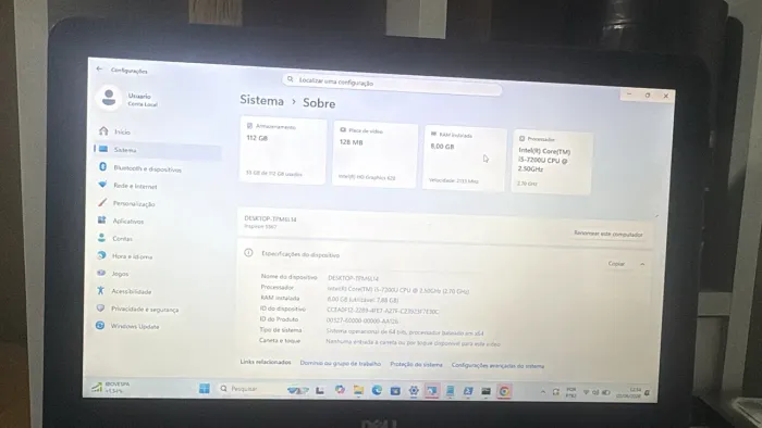 Notebook Dell core i5