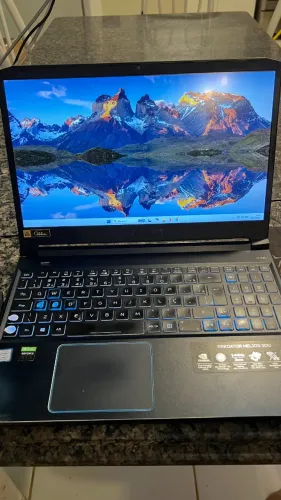 Notebook Gamer Predator I7-9750h 2tb + 256GB SSD NVME Rtx2060 32gb RAM Tela 144hz Acer 