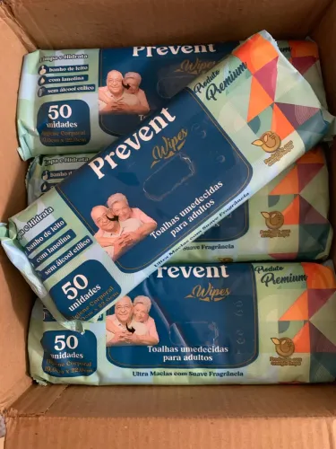 500 Toalhas umedecidas (10 pacotes) para adultos