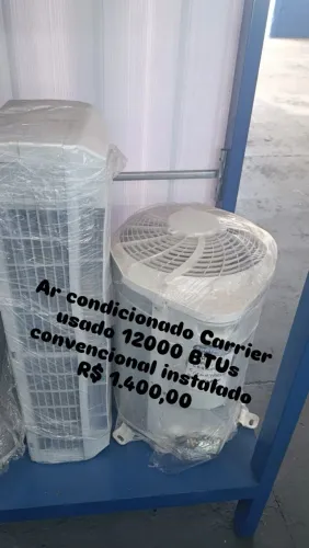 Ar condicionado Carrier 12000 usado instalado 