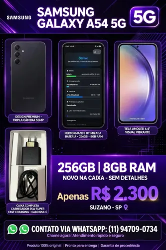 Celular A54 256 gigas 8 de ram 