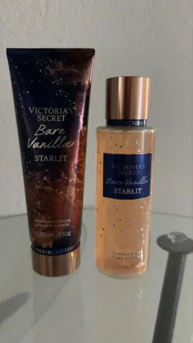 Kit Body Splah + Creme Hidratante Bare Vanilla Victoria's Secret 236ml+250ml Starlit