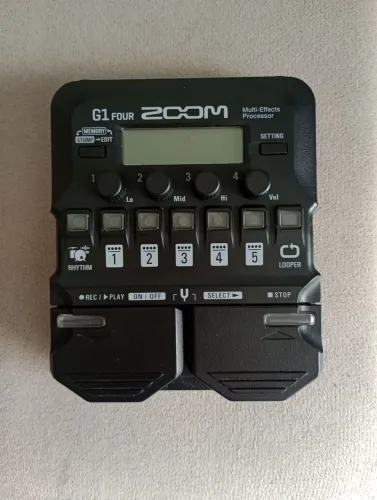 pedaleira zoom g1 for de efeitos pra guitarra