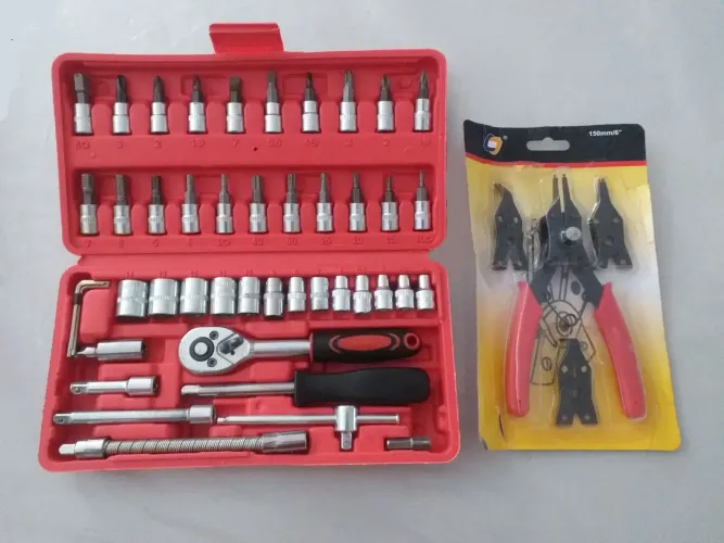 Kit Maleta de Ferramentas e Alicate de anéis