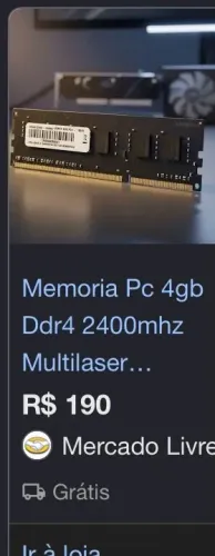 Vendo memoria ddr4 4gb hyperX fury