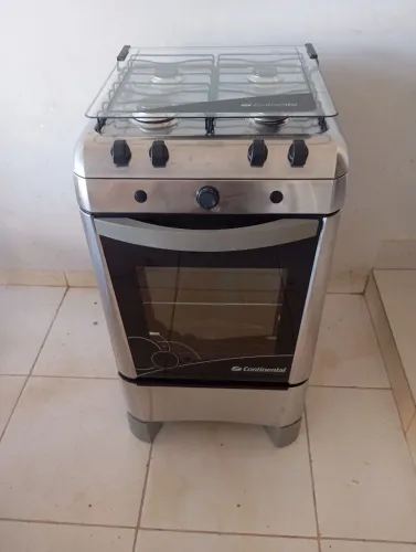 Fogão 4 bocas inox eletrico