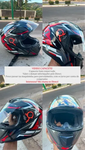 Vendo capacete norisk bem conservado