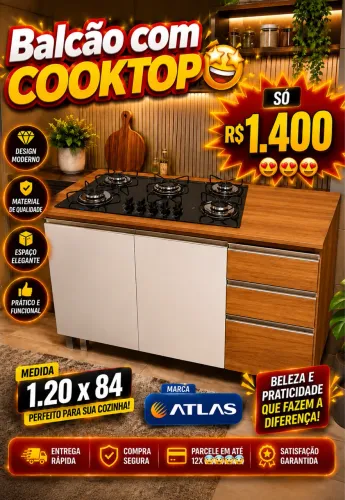 Balcão+ cooktop