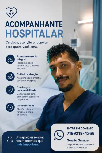 ACOMPANHANTE HOSPITALAR EM SALVADOR