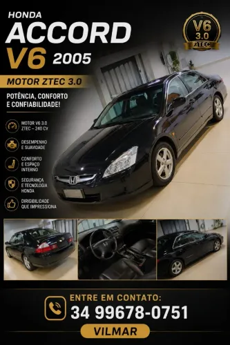 Honda Accord Sedan EX 2.7/3.0 24V 2005