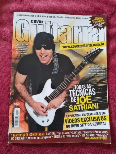 Revista cover guitarra Joe Satriani
