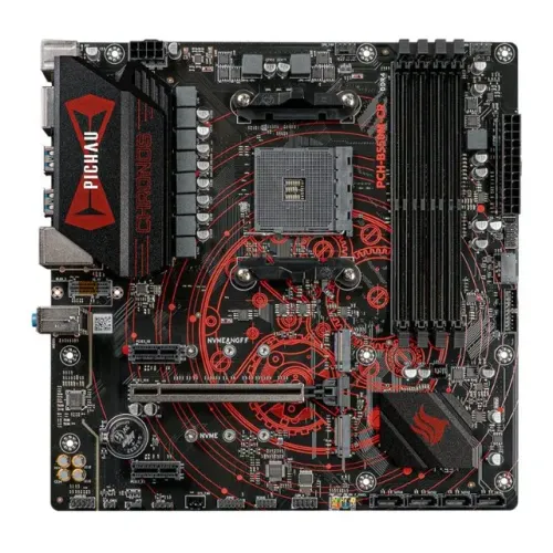 Placa Mãe AM4 B550 Pichau Chronos B550M-CR DDR4 2x M.2 Micro-ATX